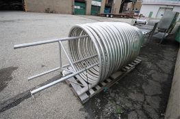 Aprox. 2" Nested S/S Holding Tube on Rack,Overall Dims.: Aprox. 10' H x 4' W (INV#68326) (LOCATED IN