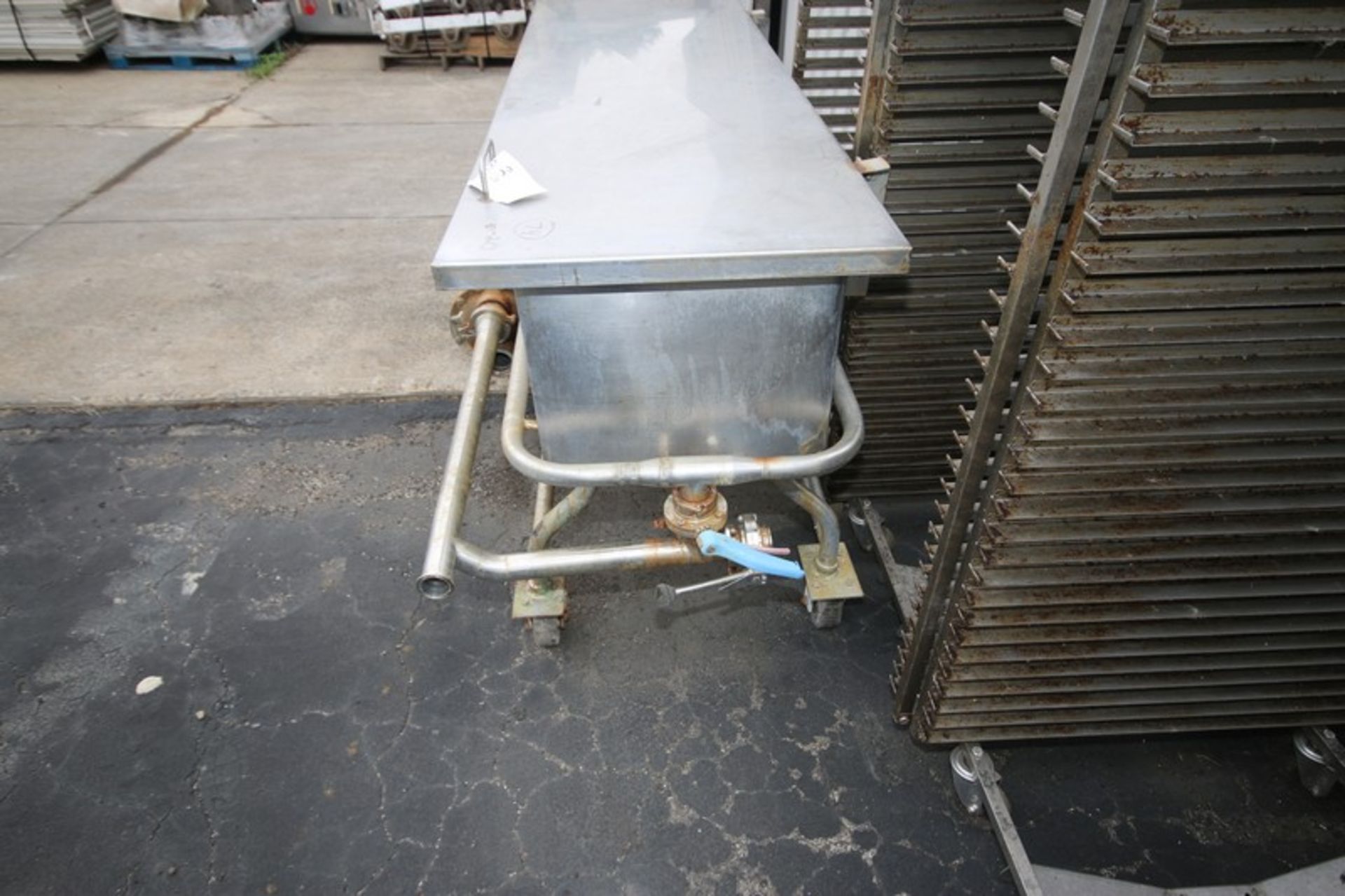 S/S Jet Spray COP Trough, with On Board Heat Exchanger, Overall Dims.: Aprox. 80" L x 38" W x 37" H - Image 5 of 6