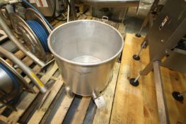 15 Gal. S/S Balance Tank,Internal Tank Dims.: Aprox. 17" Tall x 17" Dia.(INV#73253) (Located at