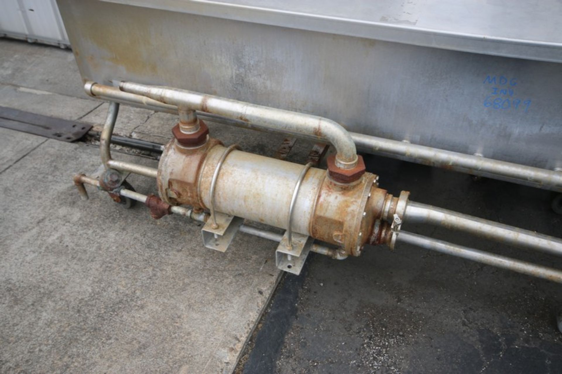 S/S Jet Spray COP Trough, with On Board Heat Exchanger, Overall Dims.: Aprox. 80" L x 38" W x 37" H - Image 3 of 6