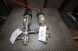 Lot of (2) Sudmo 1.5" 3-Way S/S Air Valve, Clamp Type (INV#66907)(LOCATED AT MDG AUCTION SHOWROOM--