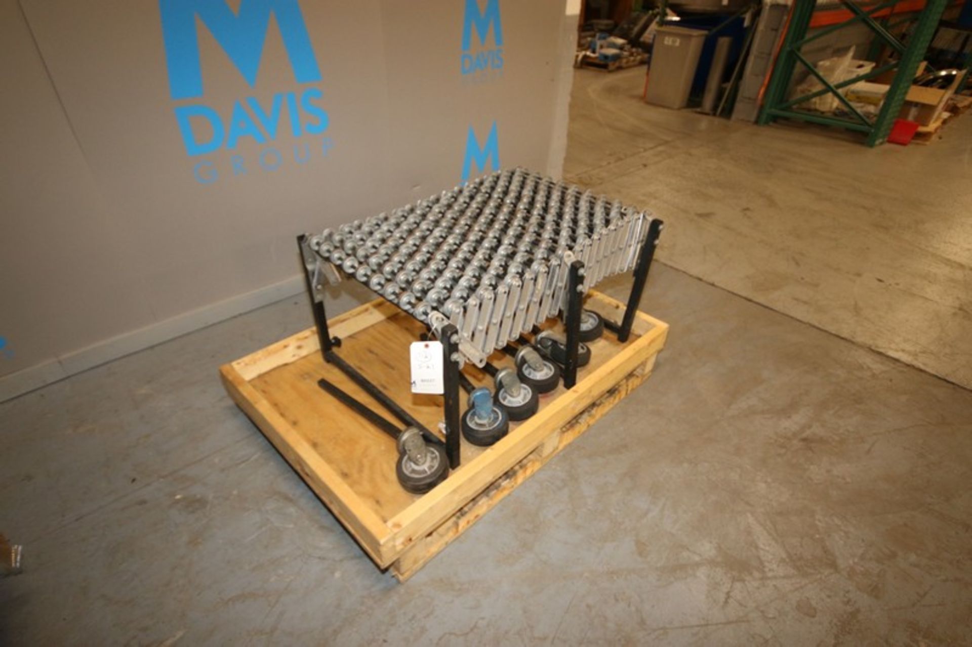 Retractable Skate ConveyorAprox. 24" W, with Portable Frame (INV#80227)(Located @ the MDG Auction - Image 4 of 4