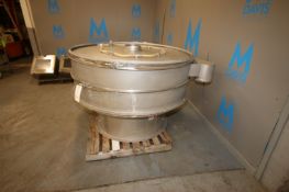 Midwestern Industries 60" S/S Vibratory Sifter,Model MR60S8-, S/N 1215-5044, 2.5 hp/1200rpm, 230/