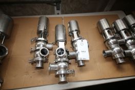 Lot of (3) Sudmo 2" 3-Way Long Stem S/S Air ValvesClamp Type (INV#79915)(Located @ the MDG Auction