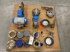 3" to 6" Assorted Butterfly Valves,Mostly S/S, with (2) Jamesbury Air Acuated Type(INV#78102)(
