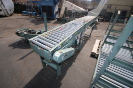 Hytrol Straight Section of Roller Conveyor, S/N 12F366, Overall Dims.: Aprox. 11' L x 16-1/2" W,