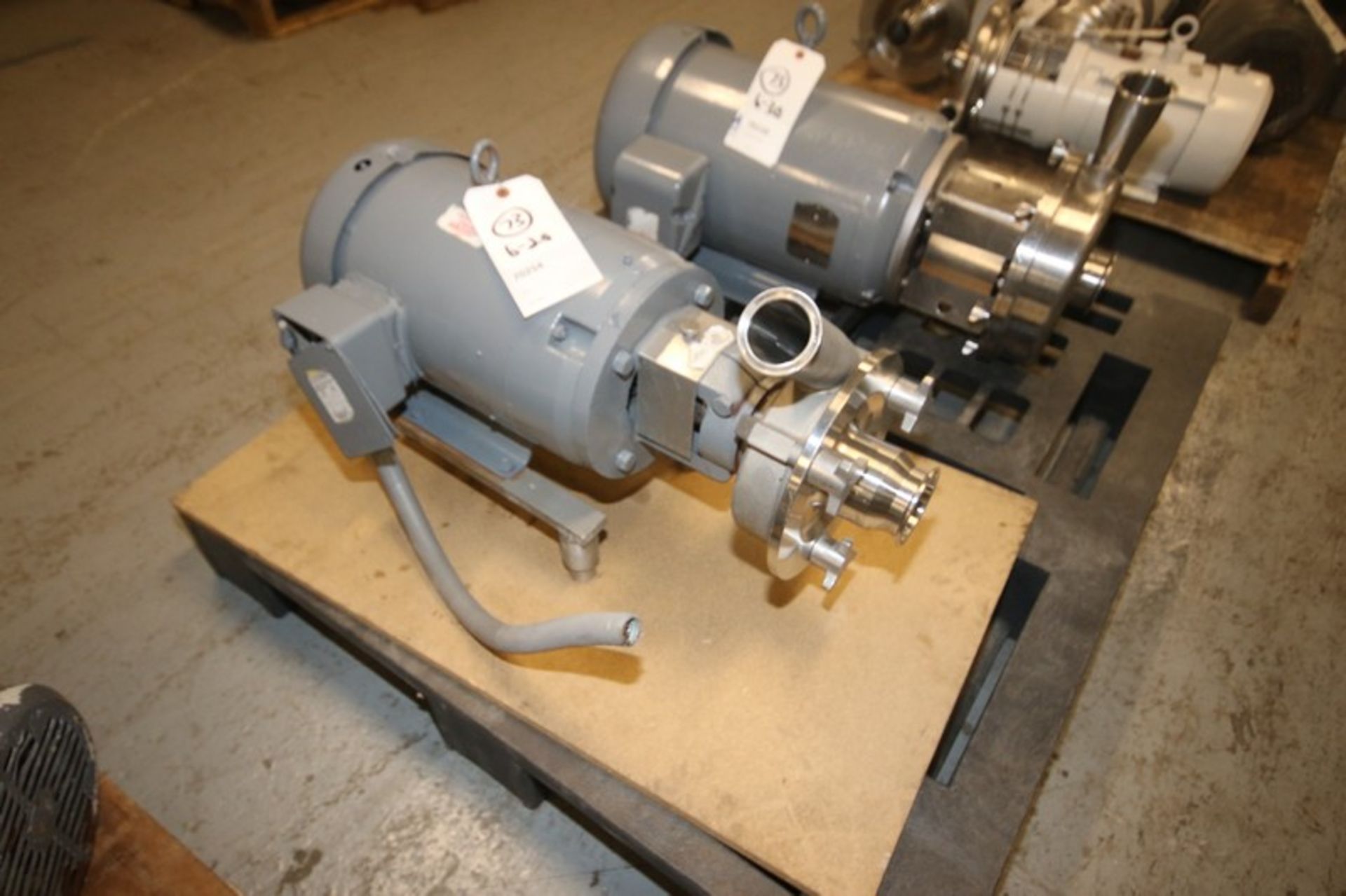 Fristam Aprox. 10 hp Centrifugal Pump, M/NFPX3522-125, S/N FPX35220401454, with Aprox. 2" x 3" Clamp - Image 3 of 3