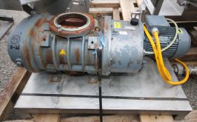 Edwards Mechanical Booster Pump,Model EH 1200, SN 1828, with 6" Head, Mounted on S/S Platform (INV#