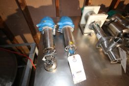 Lot of (2) GEA 1" S/S Air Actuated S/S Butterfly Valve, Bolt on Type (INV#79890)(Located @ the MDG