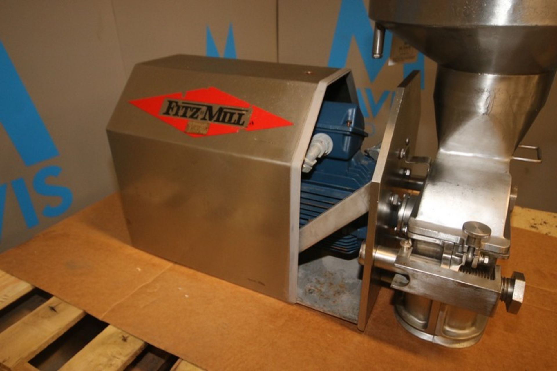 FitzMill S/S Mills,with Aprox. 16-1/2" Dia. S/S Infeed Funnel, with Deitz 3 hp Motor, 230/460 Volts, - Image 8 of 9
