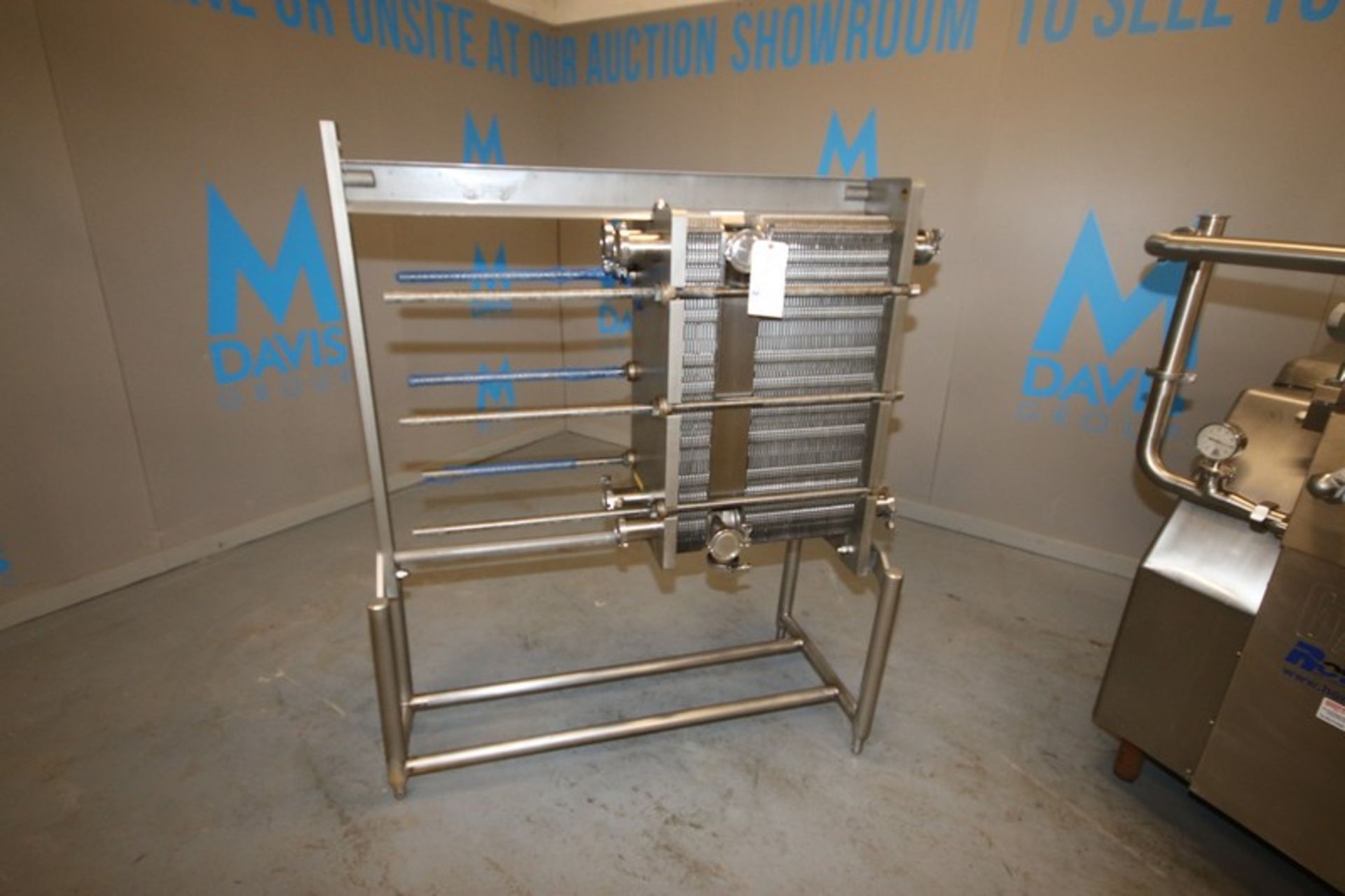 APV 2-Section Plate Heat Exchanger,M/N VO17 R-14, S/N G2011000086, Max. Working Pressure 150 PSIG,