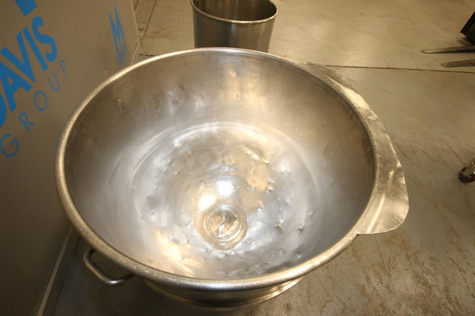 S/S Mixing Bowl,Internal Dims.: Aprox. 32-1/2" Dia. x 26-1/2" Deep, Mounted on Portable Cart (INV# - Image 6 of 7