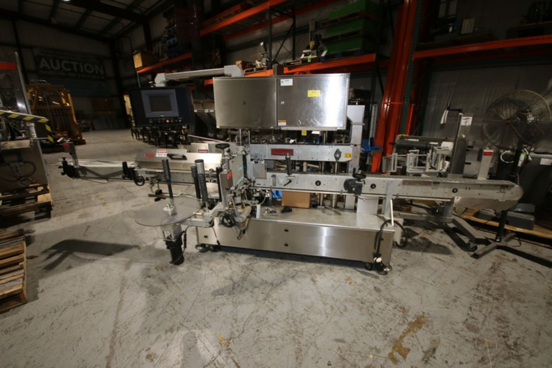 Accraply In-Line LabelerModel 9000 PW, SN 4262, with 4.5" W Conveyor, SP10 Head, Allen Bradley - Image 5 of 13