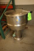 Groen 30 Gal. S/S Kettle, M/N PT30, NAT'L BD:16267, Max. Allow W.P. 25, Max. Temp. 100 F (INV#