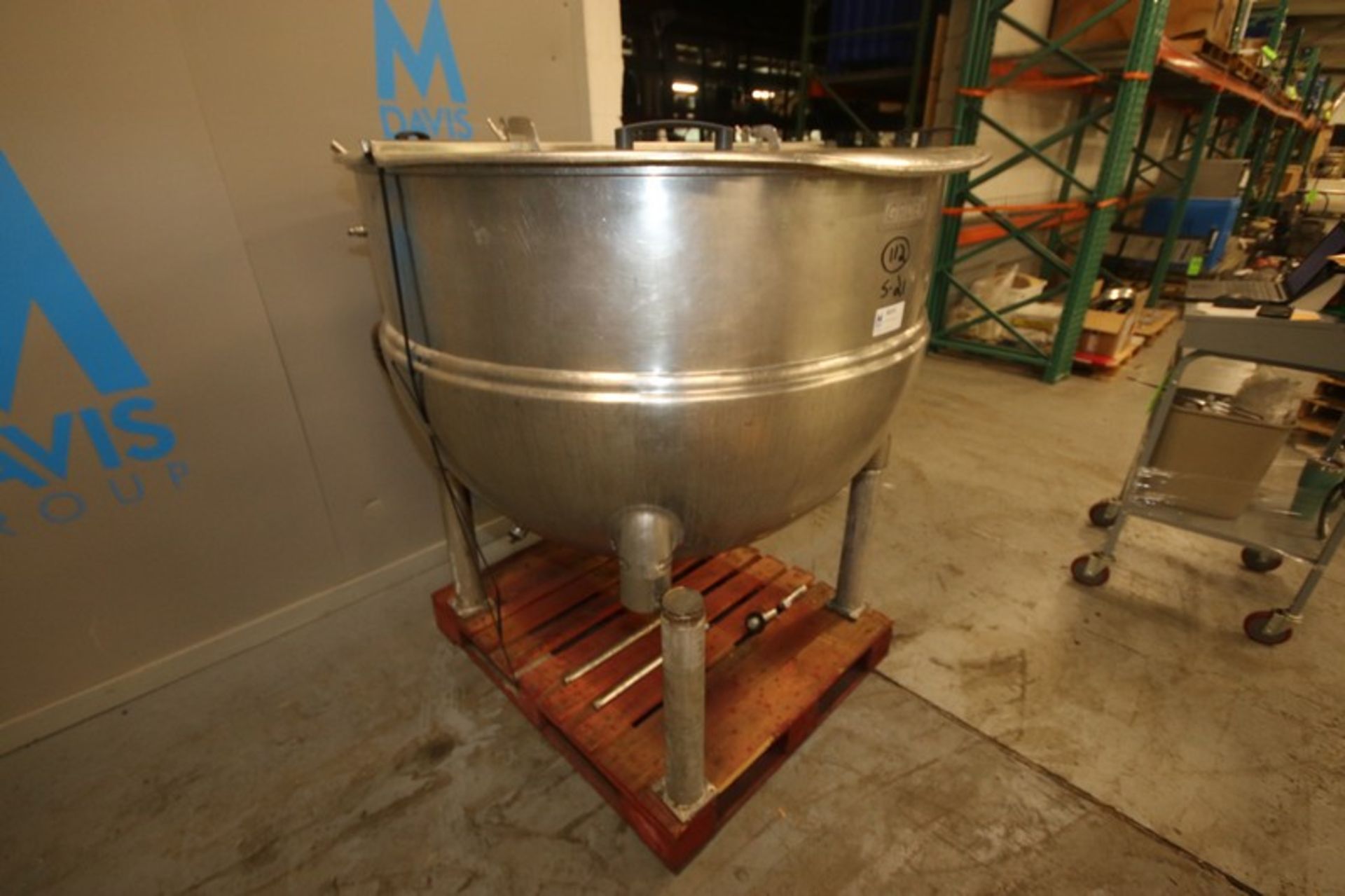 Groen 250 Gal. S/S Kettle,M/N N250SP, Type 316, MAX. W.P. 125 PSI @ 353(INV#80191)(Located @ the MDG - Image 3 of 8