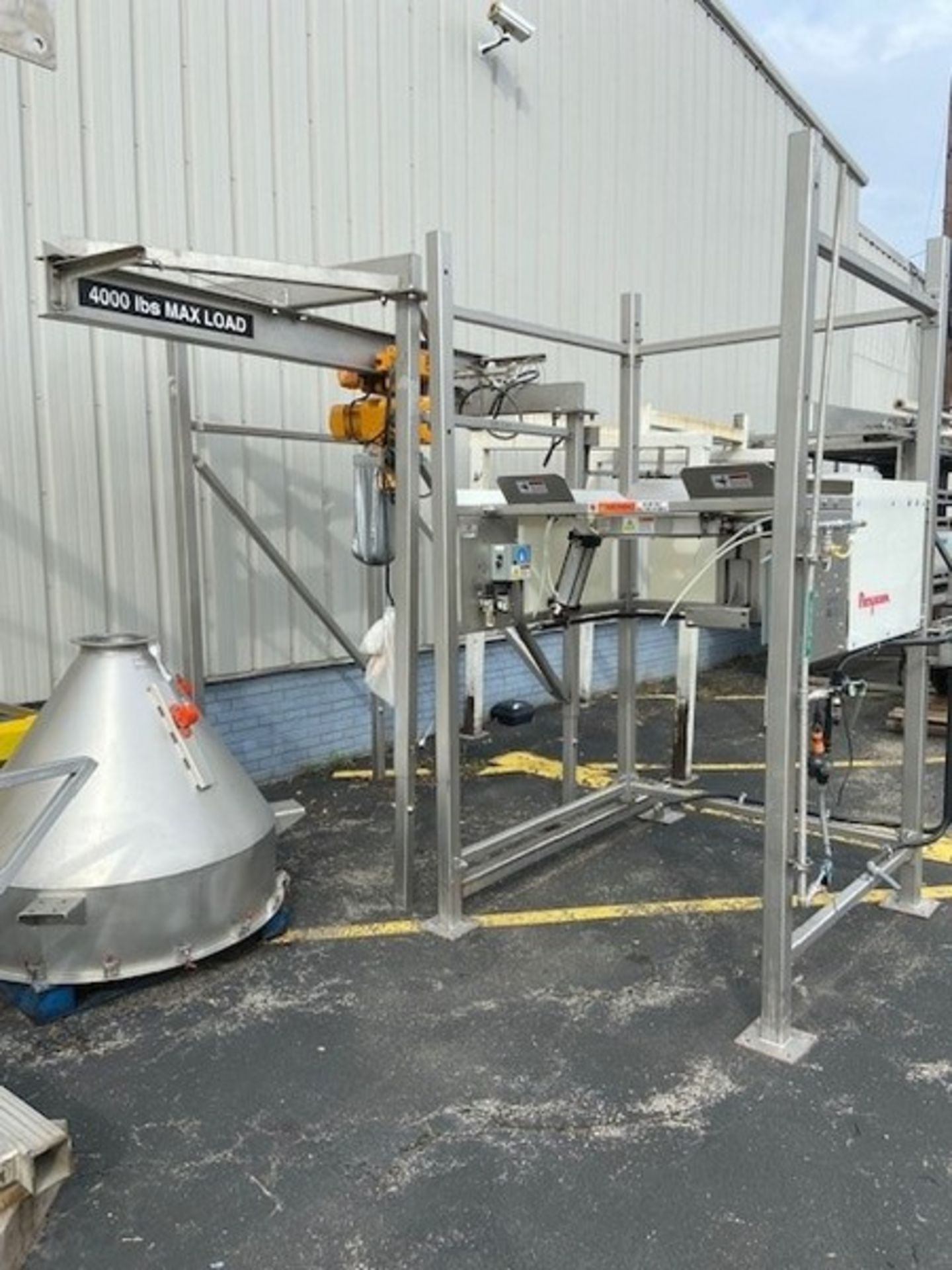 Super Sac Unloading System,Includes S/S Auger Feed on S/S Frame & Drive, Flo-Thru S/S Metal