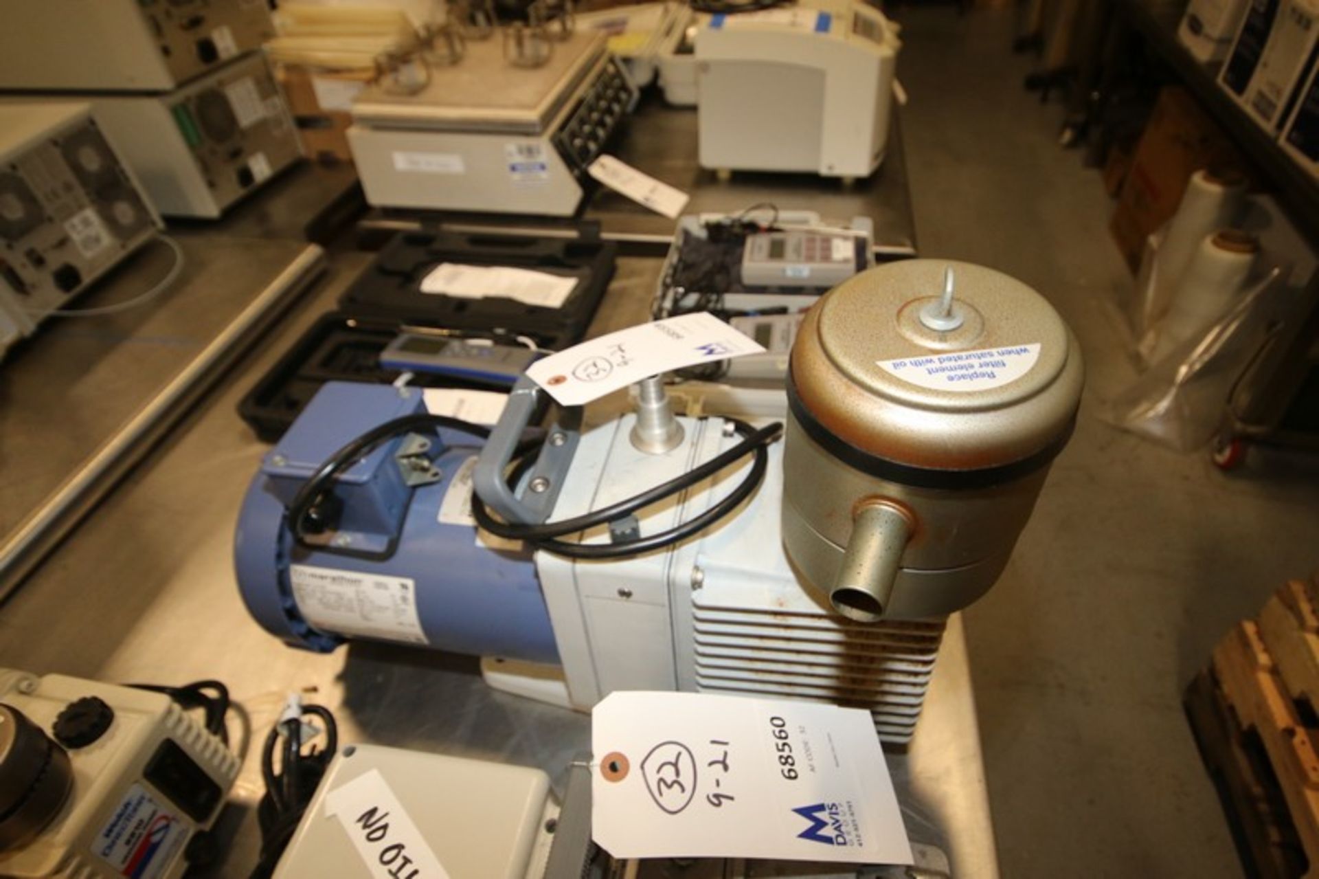 Welch 3/4 hp Vacuum Pump,M/N 8925, with Marathon 1725 RPM Motor, 115/208-230 Volts, 3 Phase (INV# - Image 3 of 5