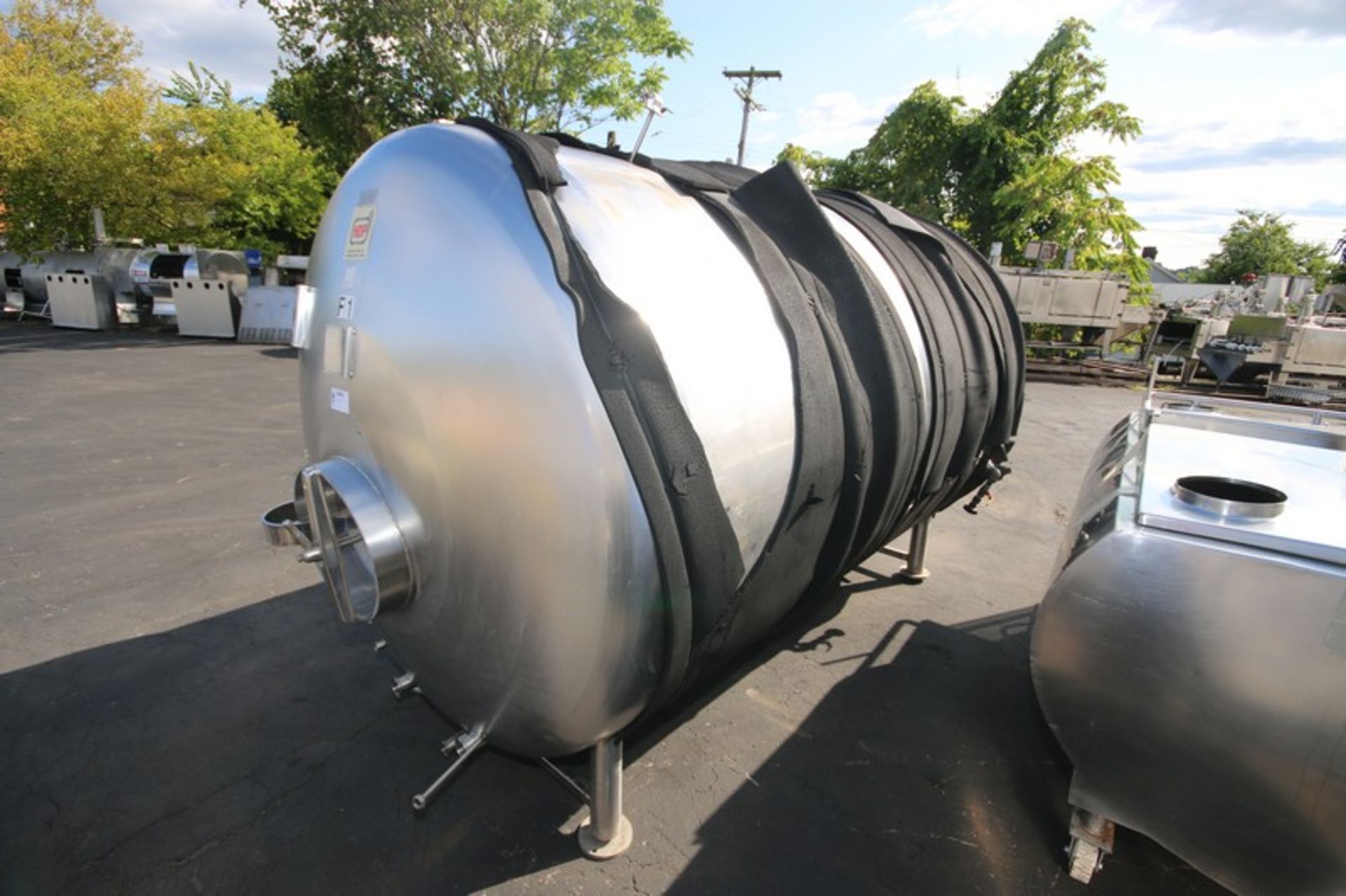 HDP Brewing System Aprox. 1,500 Gal. S/S JacketedTank, M/N CONDITIONING VESSEL 45 HL, S/N CV45 - Image 3 of 11