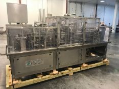 Pak Line 2-Lane S/S Cup Filler, Model PXM,SN PL710021 with S/S Plates with Aprox. 4-1/2" Dia.