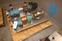 Tri-Clover 1 hp Positivie Displacement Pump, M/N TCIP2NLD-15MEY415H-AQ-DM1A, S/N 541697-01, with