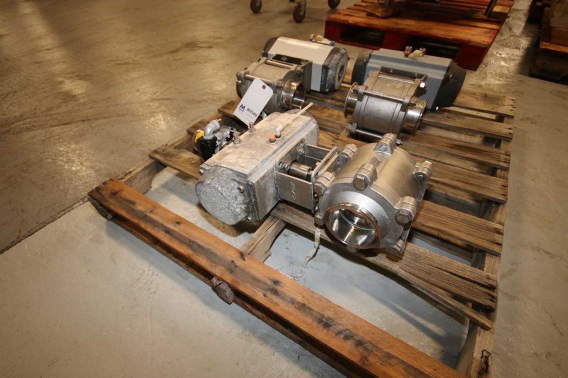 (3) S/S Actuated Ball Valves,with Aprox. 4" Clamp Type S/S Inlet/Outlet, with Top Mounted - Image 5 of 8
