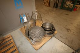 Lot of Assorted S/S Strainers,with S/S Stands (INV#80550)(Located @ the MDG Auction Showroom in