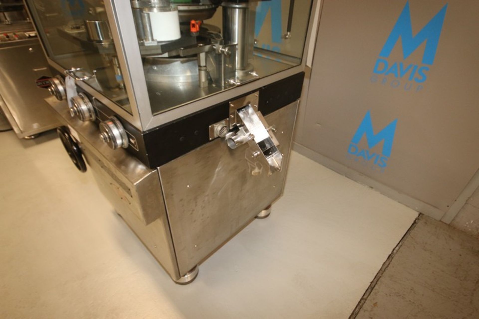 Manesty 34-Station Tablet Press, M/N EQ-034, with (2) S/S Hoppers, with Base & Enclosure (INV#80688) - Image 3 of 15