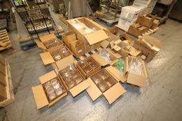 Lot of Assorted Lab Glassware,Includes Glass Beakers, Ranging From 600 mL-4,000 mL, Glass Flasks,