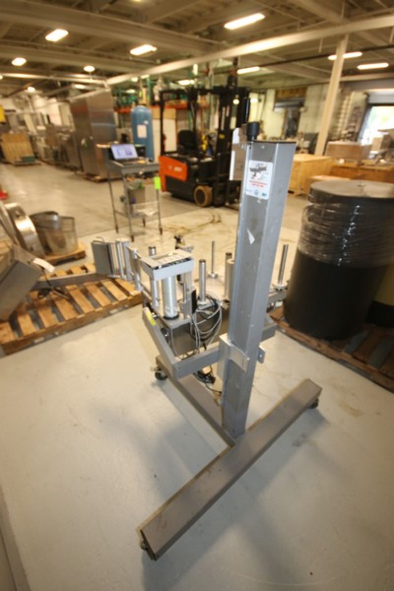 Label-Aire Inc. Labeler,M/N 3115NV-1500 7" 16" RH, S/N 0366611506, 120 Volts, 1 Phase, Mounted on