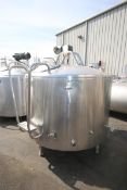 Mueller 500 Gal. Dome Top JacketedProcessor, M/N PCD, S/N D-16000-7, Dome Top/ Concave Bottom,