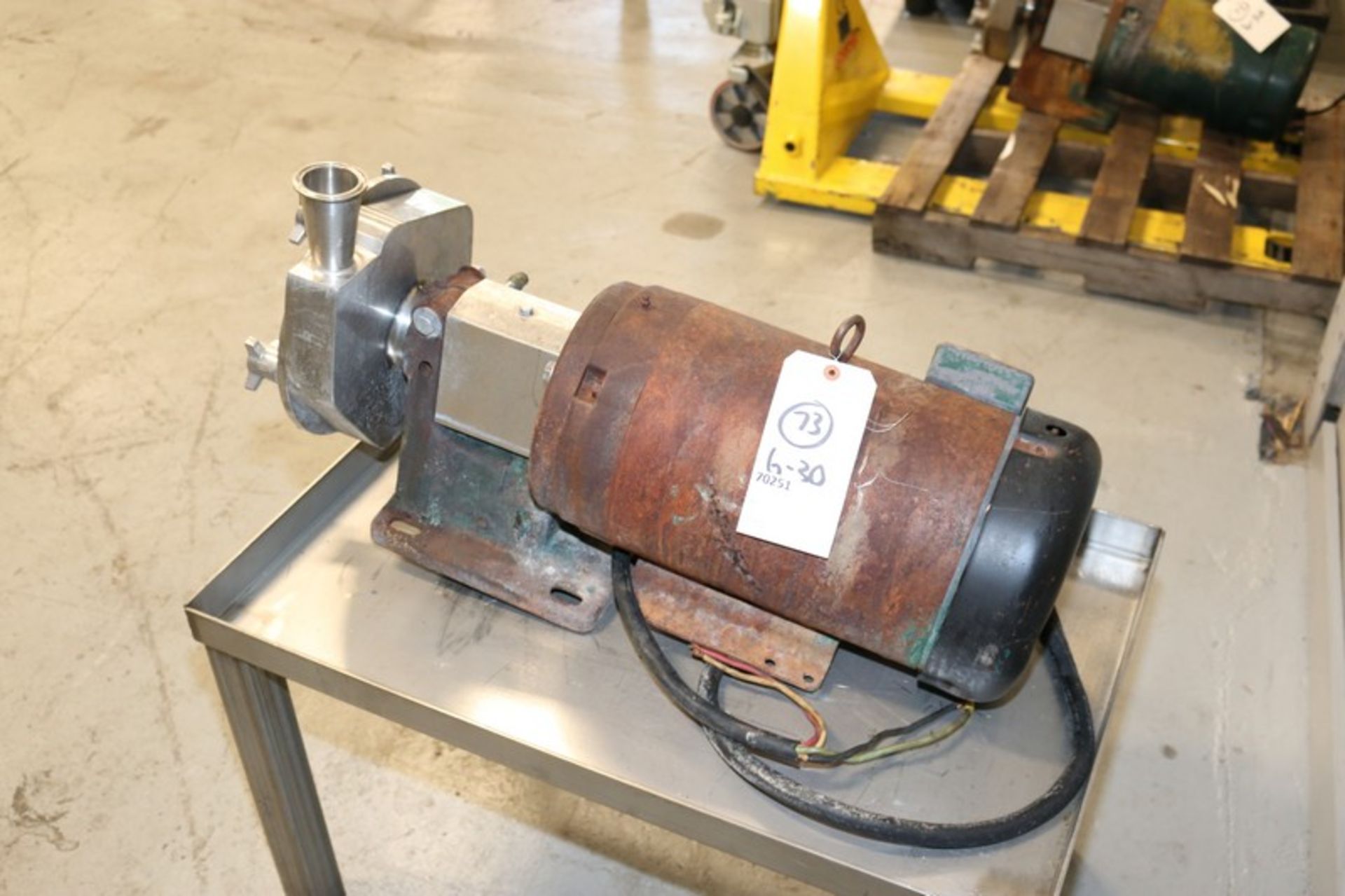 Fristam Aprox. 10 hp Centrifugal Pump, M/N FP1732-165, S/N FP175229739919, with Aprox. 2" x 3" Clamp - Image 3 of 6