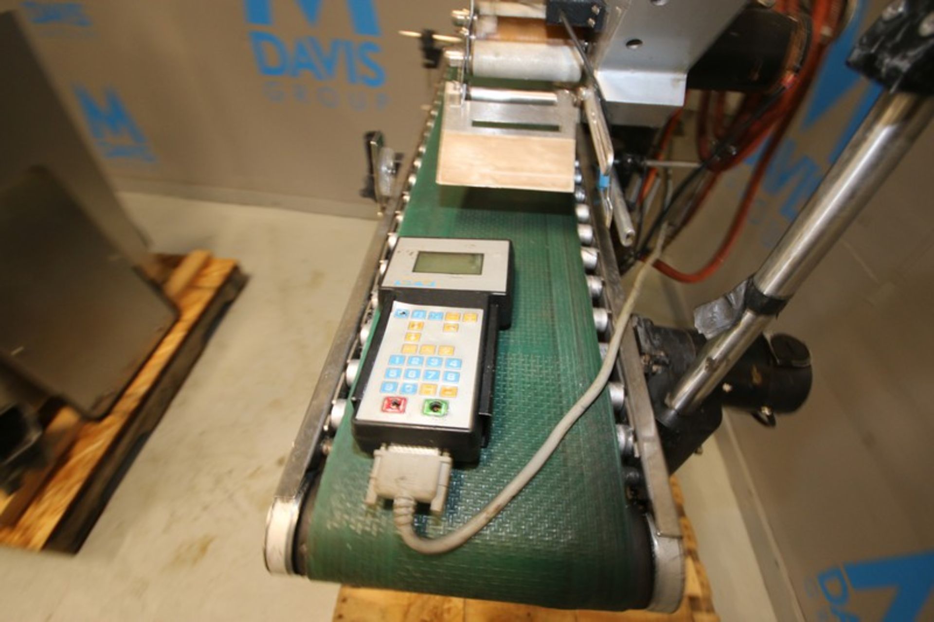 CVC In-Line Labeler,M/N C60, with Aprox. 9" W Belt, with Aprox. 50" L Conveyor, Mounted on S/S - Image 6 of 10