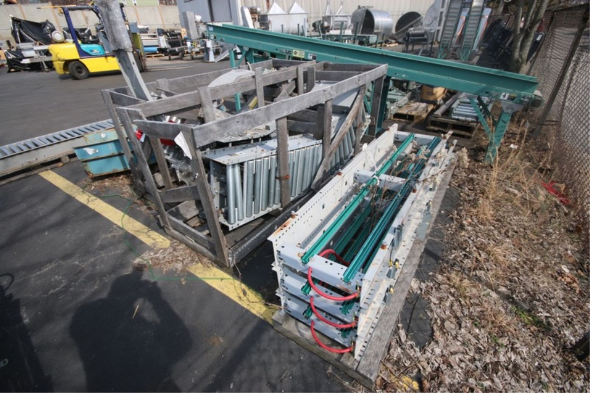 Assorted Roller Conveyor,Includes (4) Sections of Curve Roller Conveyor, with (3) Sections of - Image 2 of 7