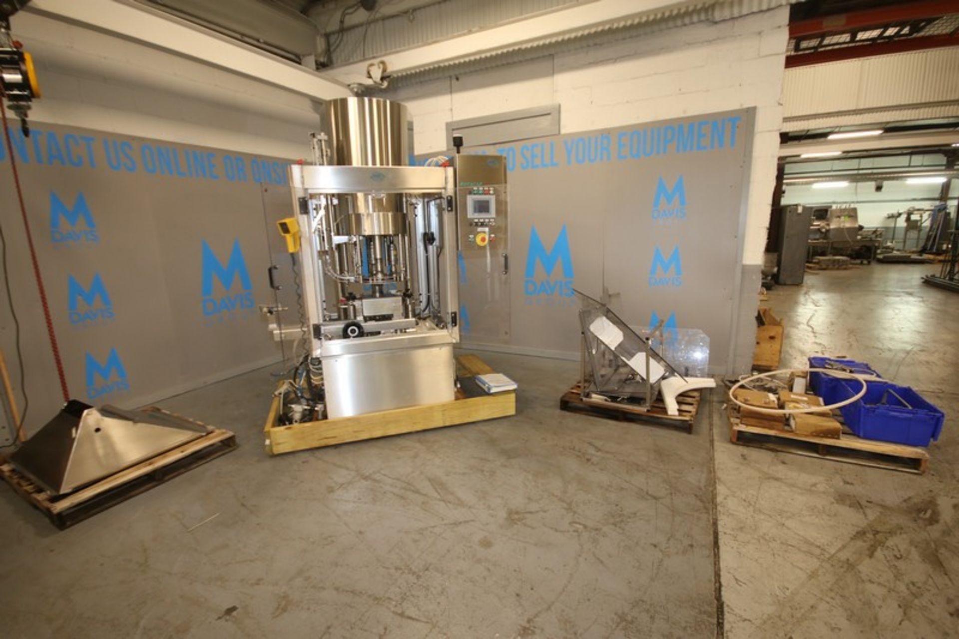 2011 MJM/CLI Rotacap -4- Station Rotary S/S,Screw Capper, Model AROLVP4-S001, SN 12560-07, with