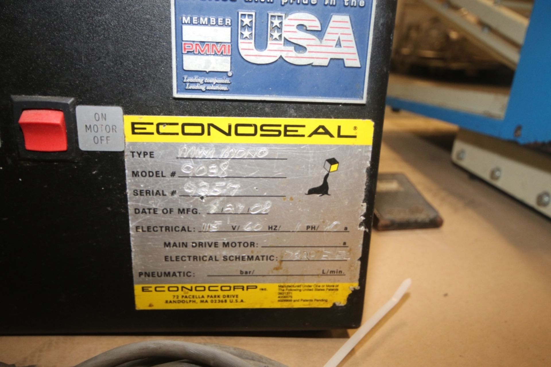 Econoseal Mini Mono,M/n 9038, S/N 9257, 115 Volts (INV#68913)(LOCATED AT MDG AUCTION SHOWROOM--PGH., - Image 4 of 6