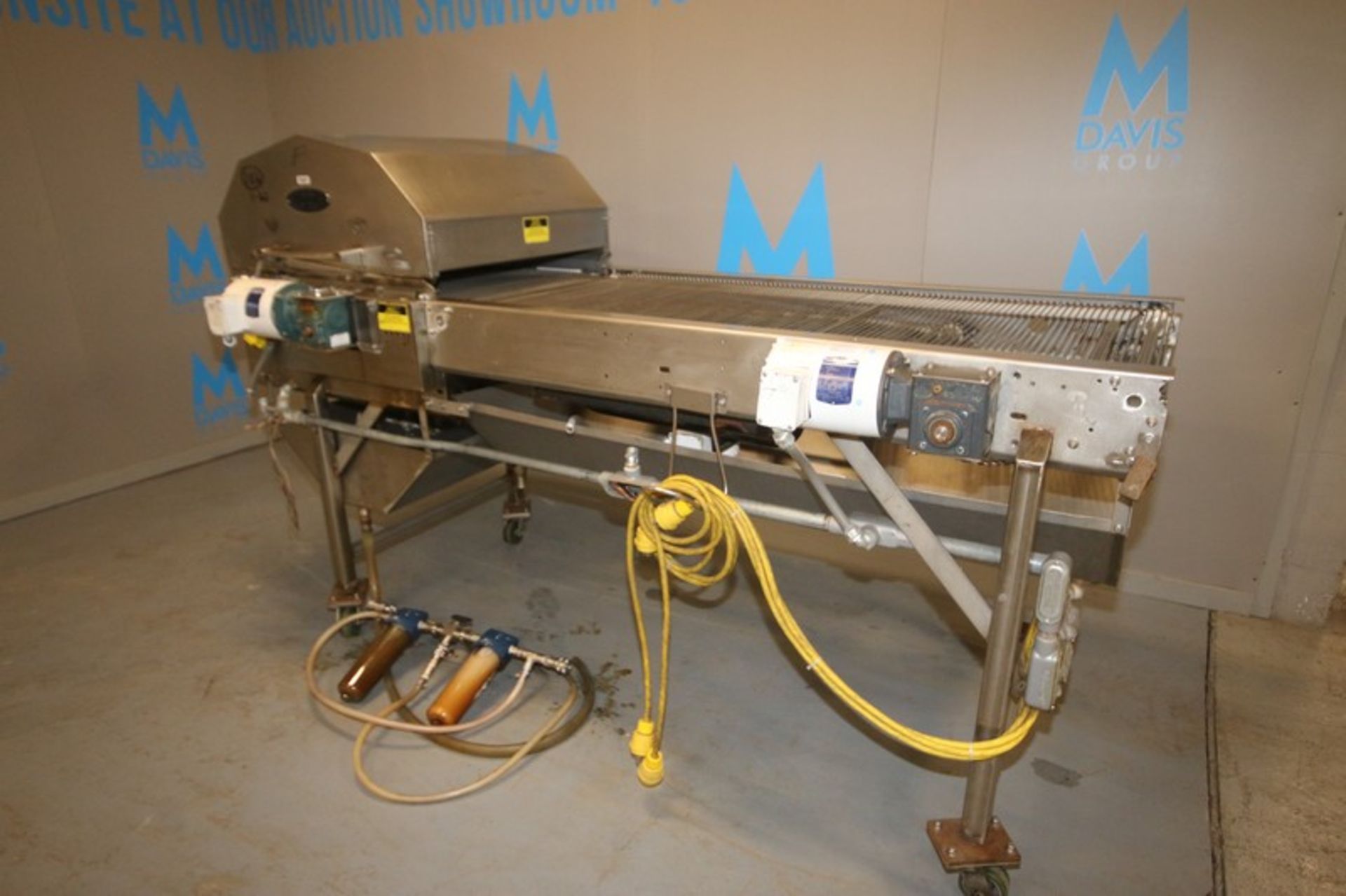 Burford Corp. Oiler,M/N SB-1R, S/N 8825, with (2) Baldor Drives, with S/S Mesh Conveyor, Aprox. 101" - Image 2 of 13