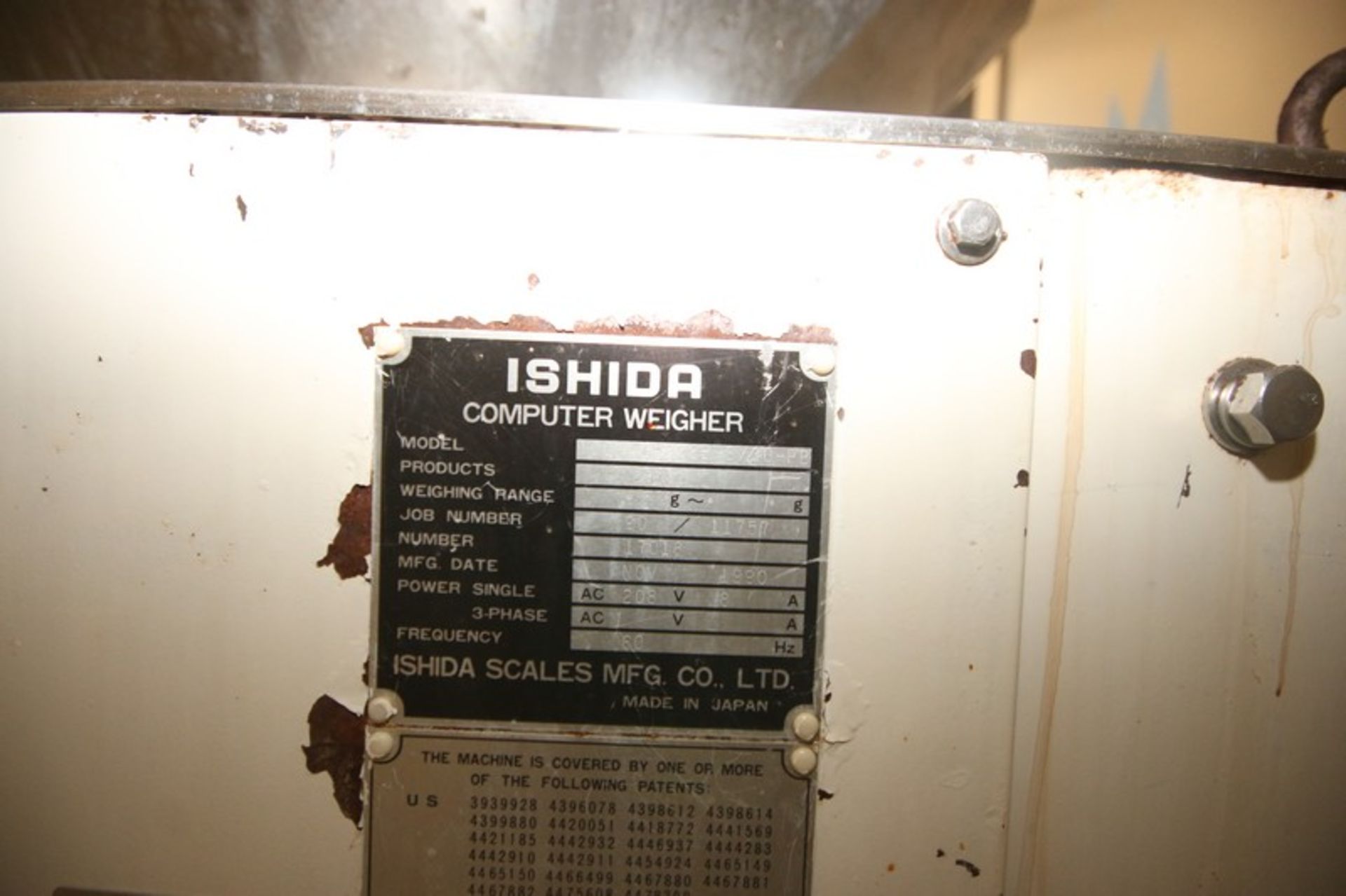 Ishida 8-Head Rotary Filler Scale,M/N CCW-Z, S/N 17018, 208 Volts, 3 Phase (NOTE: Does Not Include - Image 5 of 6