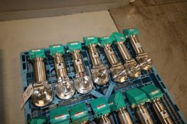 Lot of (7) Tri Clover 3" Clamp Type Air Actuated S/S Butterfly Valves (INV#80567)(Located @ the