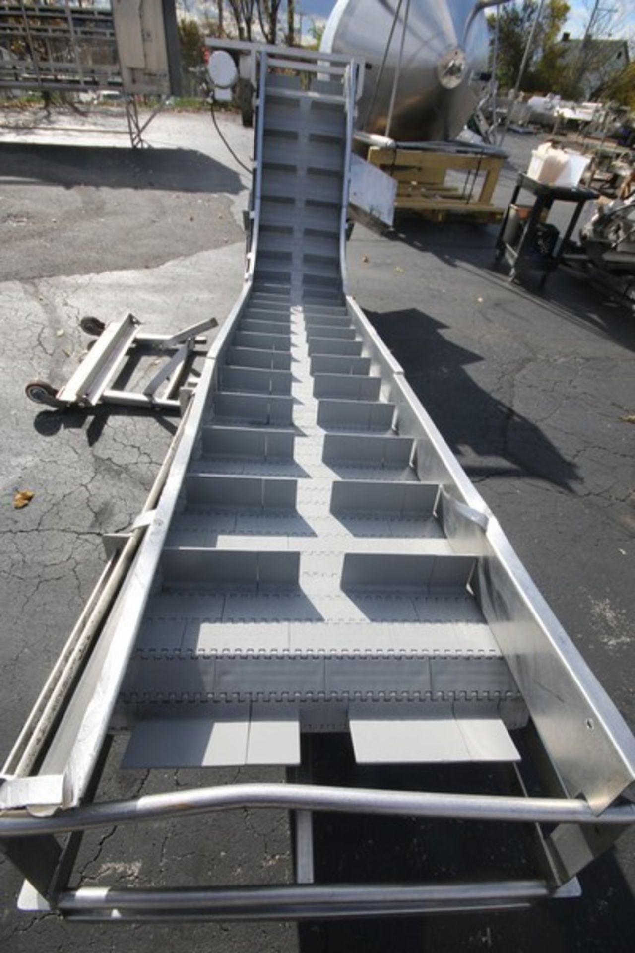 Maddox Metal Works Aprox. 13' 6" L, Inclined S/S Conveyor System, SN 91-31863, with 20" W Intralox - Image 3 of 6