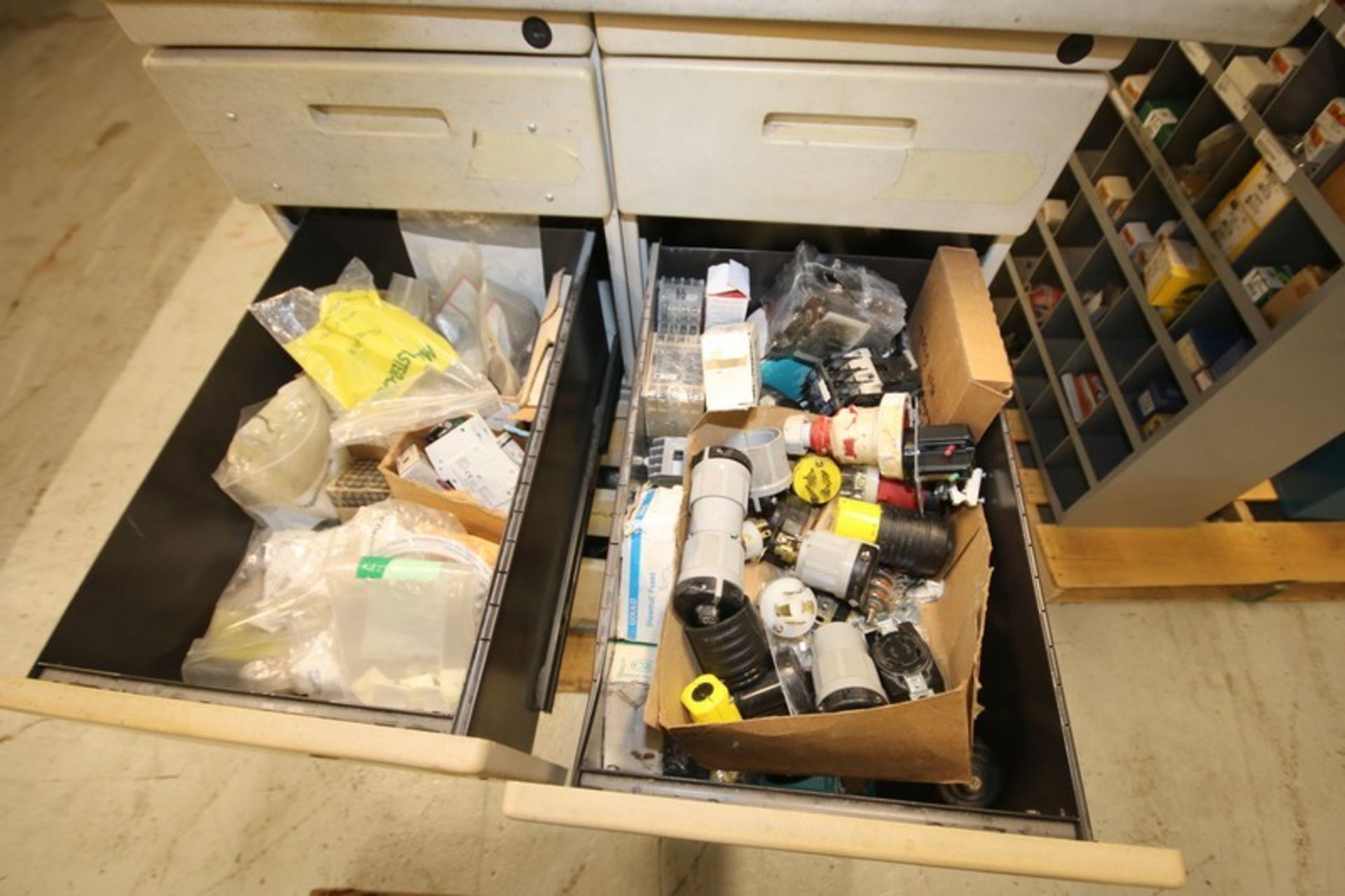 (7) Assorted Cabinets with Maintenance Hardware Including Plumbing Supplies, Electrical Supplies, - Image 10 of 12