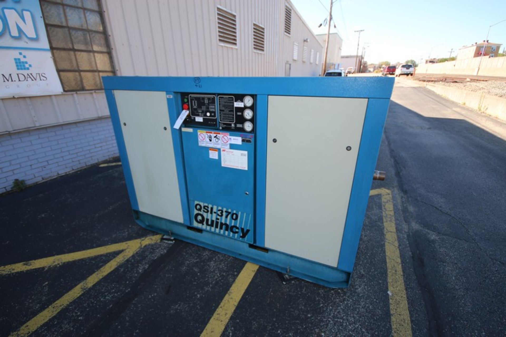 Quincy QSI-370 Rotary Screw Air Compressor,M/N OGI370ACA310, S/N 95779H, Hours: 8,092, (INV#80935)( - Image 2 of 8