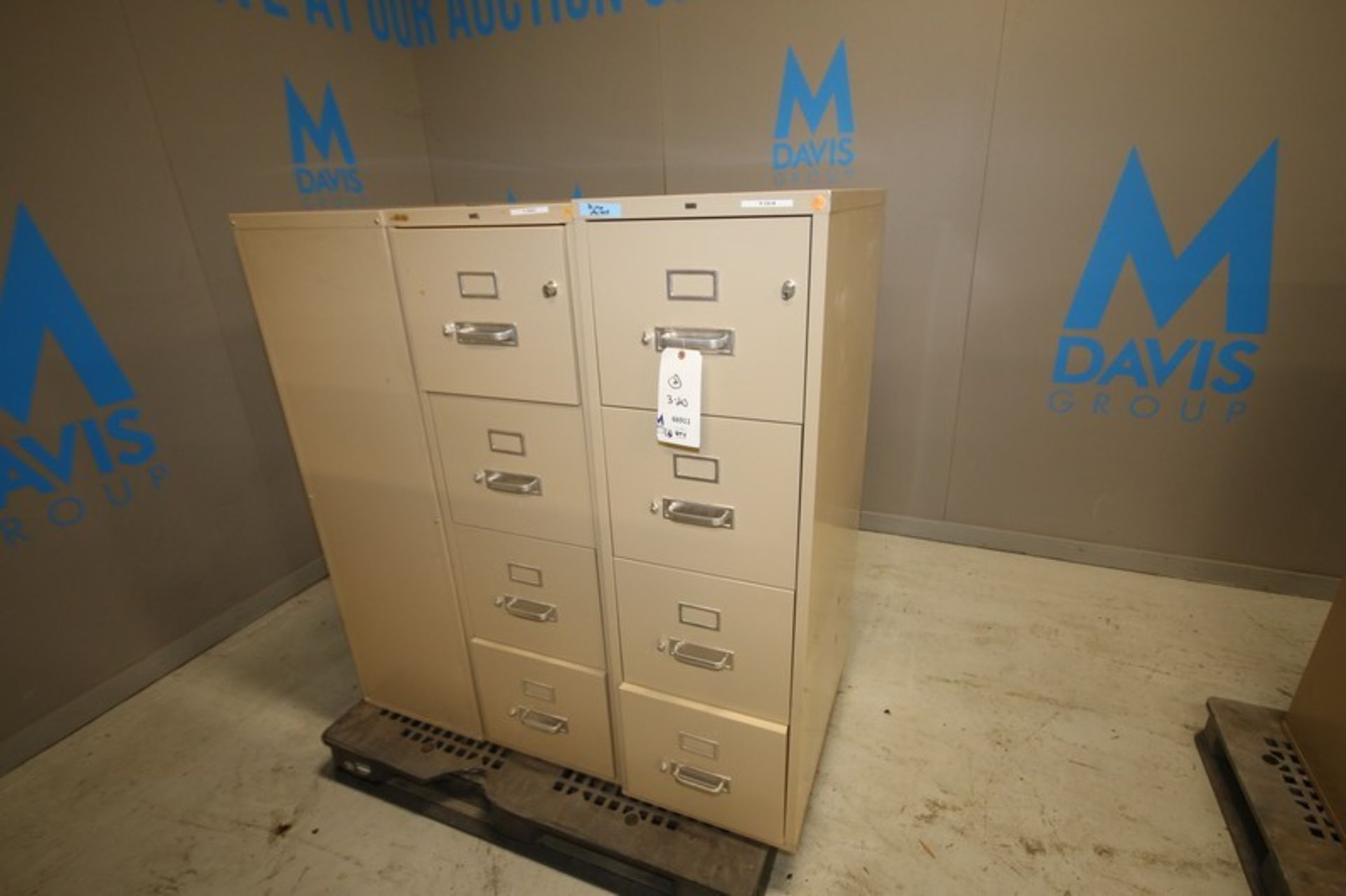 Lot of (3) Hon 4-Drawer Fire Proof File Cabinets (INV#66911)(Located at the MDG Auction Showroom--