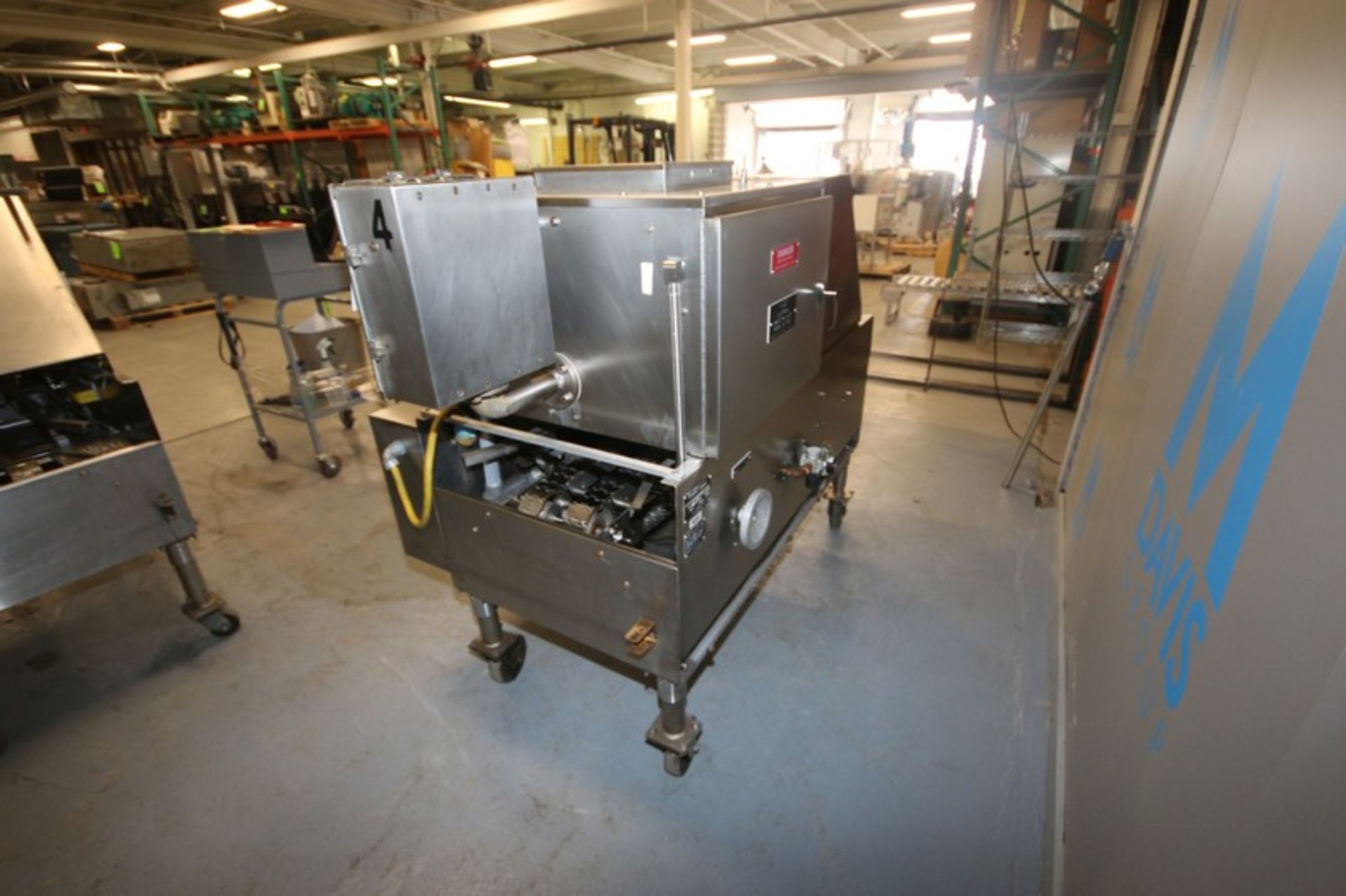 Mallet S/S Bread Pan Oiler,M/N 01A, S/N 242-456, 460 Volts, 3 Phase, Mounted on Portable Frame ( - Image 4 of 15