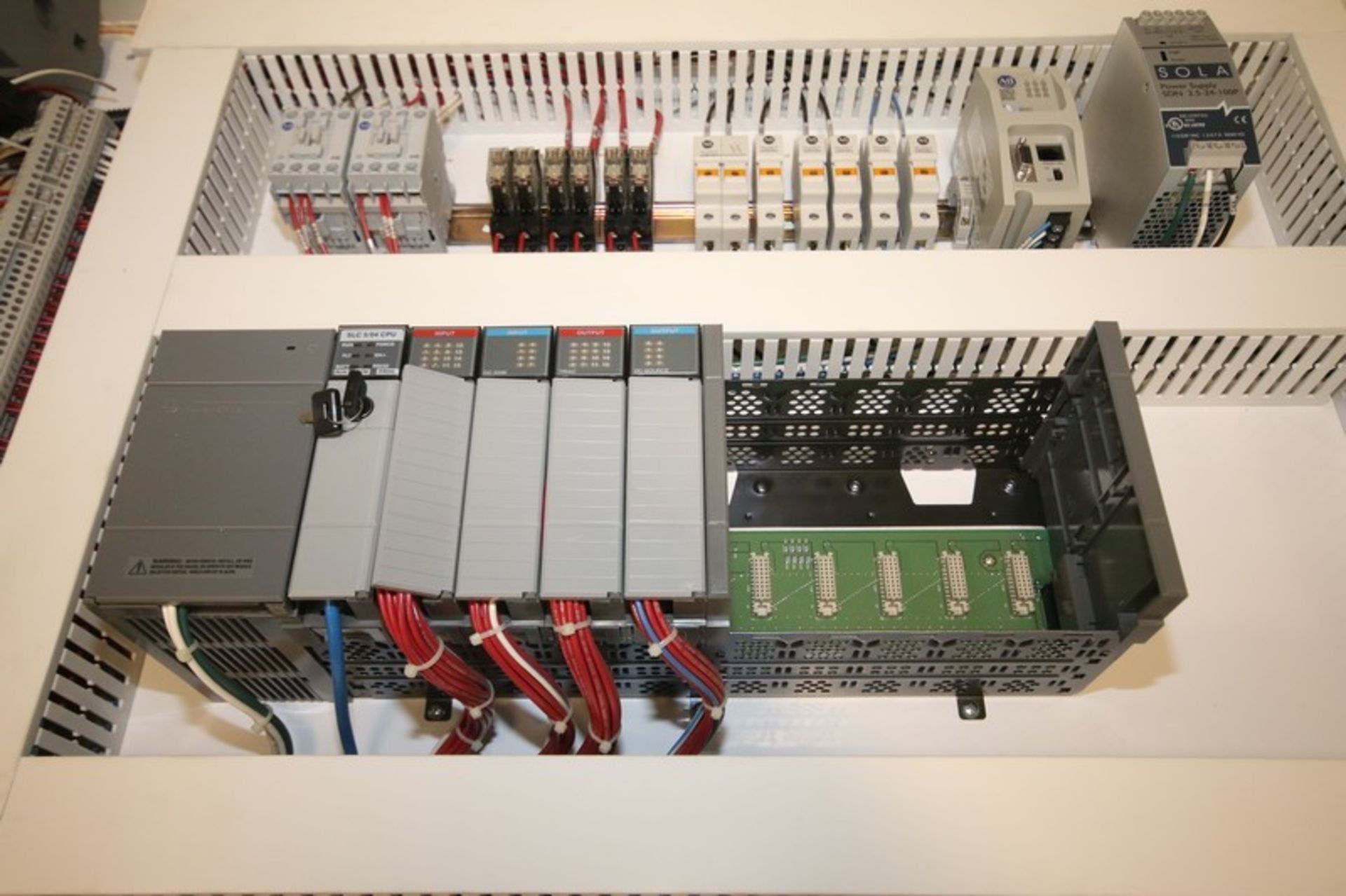 Hoffman/BMI 4' H x 4' W x 12" D 2-Door Production Control Panel with Allen Bradley SLC 5-04 PLC - Image 3 of 3