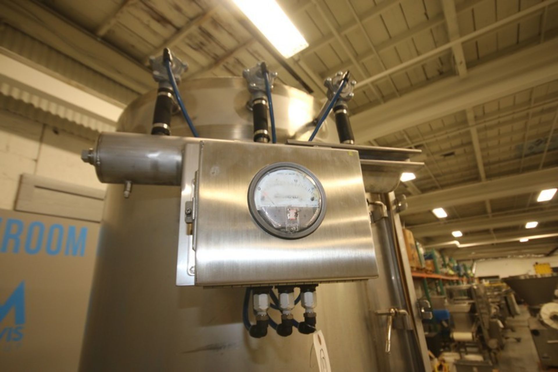 Automated Ingredient Systems Aprox. 82" H x 3' W Cone Bottom S/S Dust Collector, with (6) - Image 4 of 7