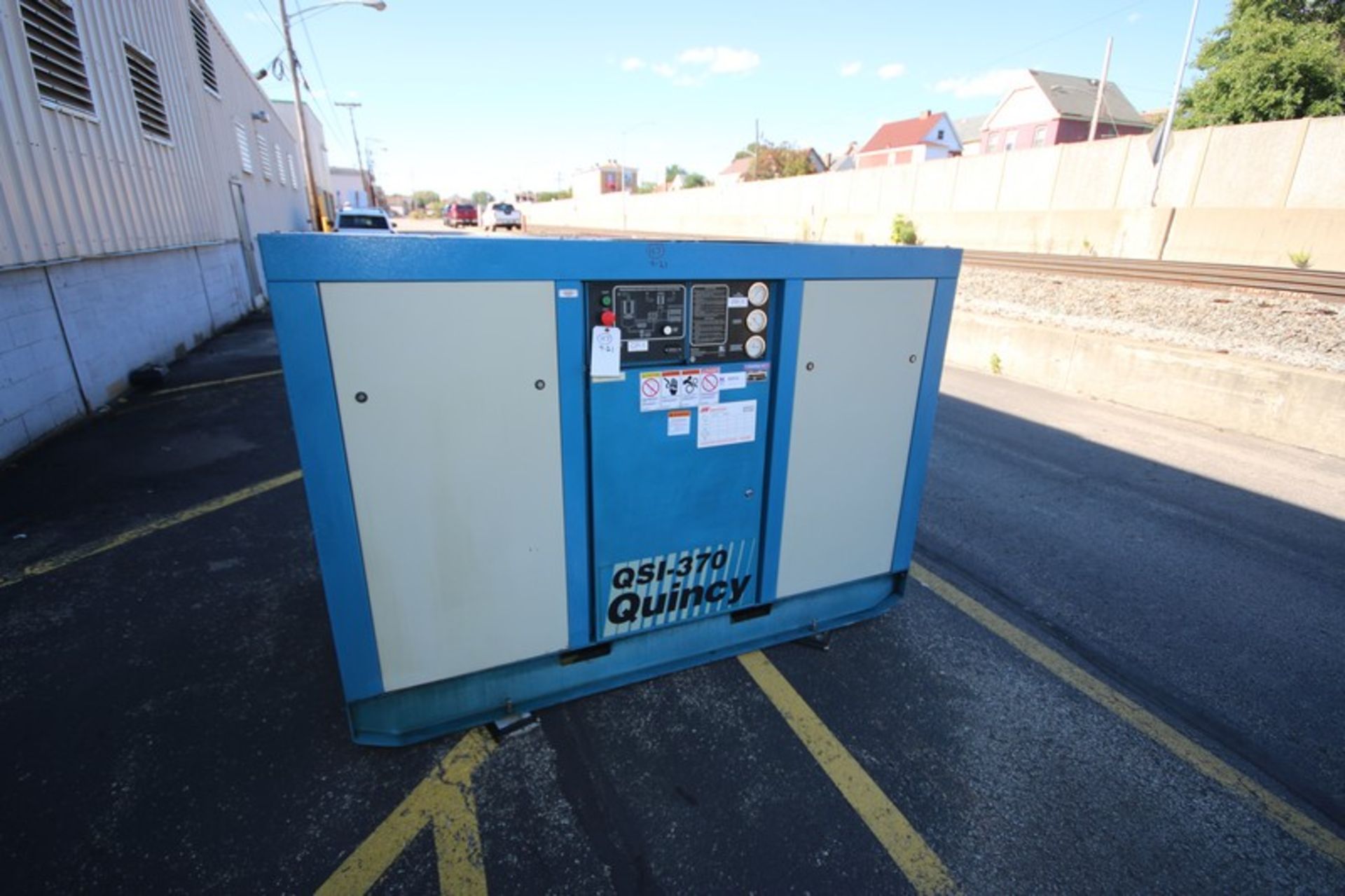 Quincy QSI-370 Rotary Screw Air Compressor,M/N OGI370ACA310, S/N 95779H, Hours: 8,092, (INV#80935)(