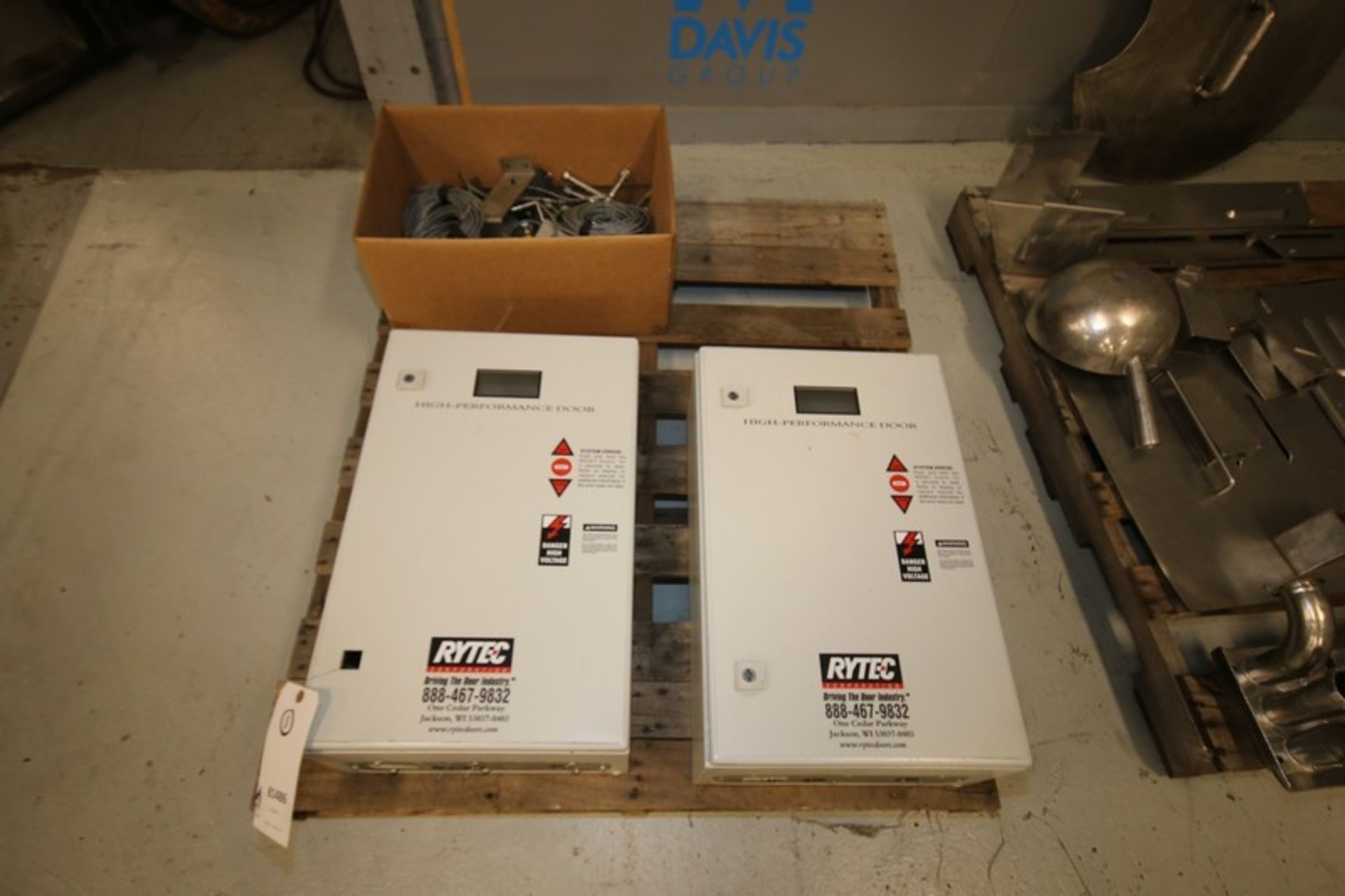 Lot of (2) Rytec Power Door Controllers with Sensors and Hardware (INV#81486)(Located @ the MDG