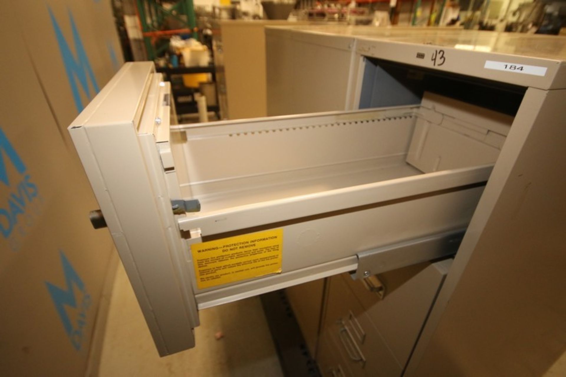 Lot of (3) Hon 4-Drawer Fire Proof File Cabinets (INV#66911)(Located at the MDG Auction Showroom-- - Image 3 of 3