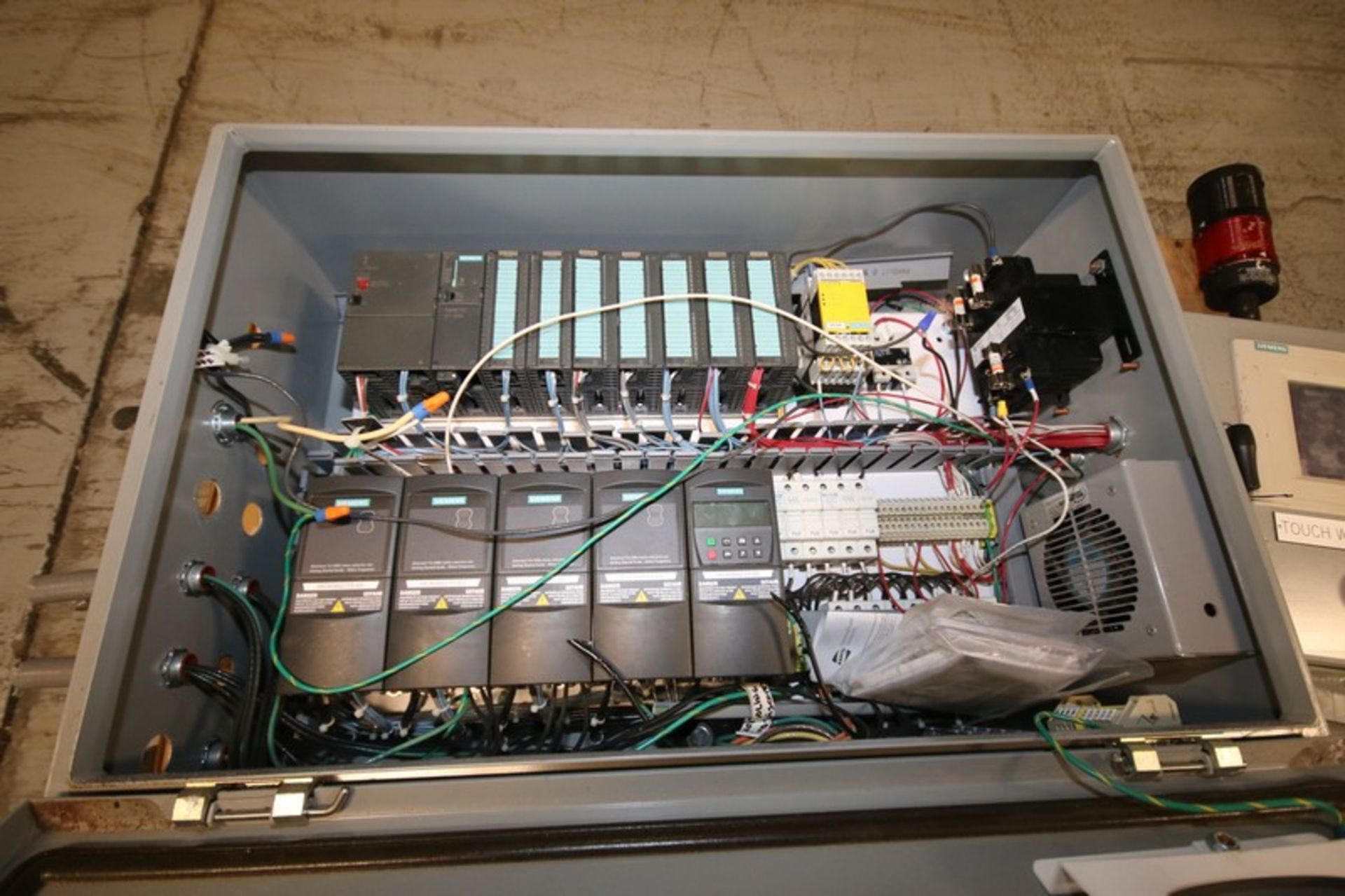 (2) SCE Electrical Enclosures, (1) Panel with Siemens S7-300 PLC with Separate Simatic Display, ( - Image 2 of 4