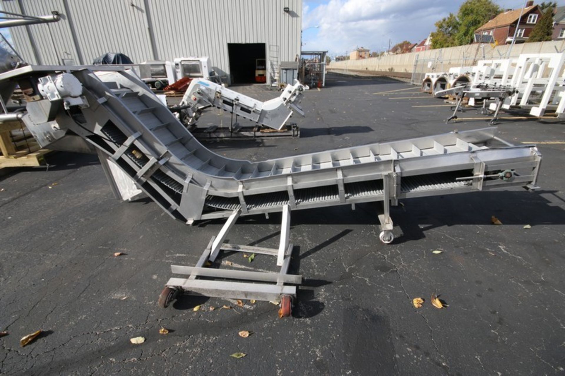 Maddox Metal Works Aprox. 13' 6" L, Inclined S/S Conveyor System, SN 91-31863, with 20" W Intralox - Image 4 of 6